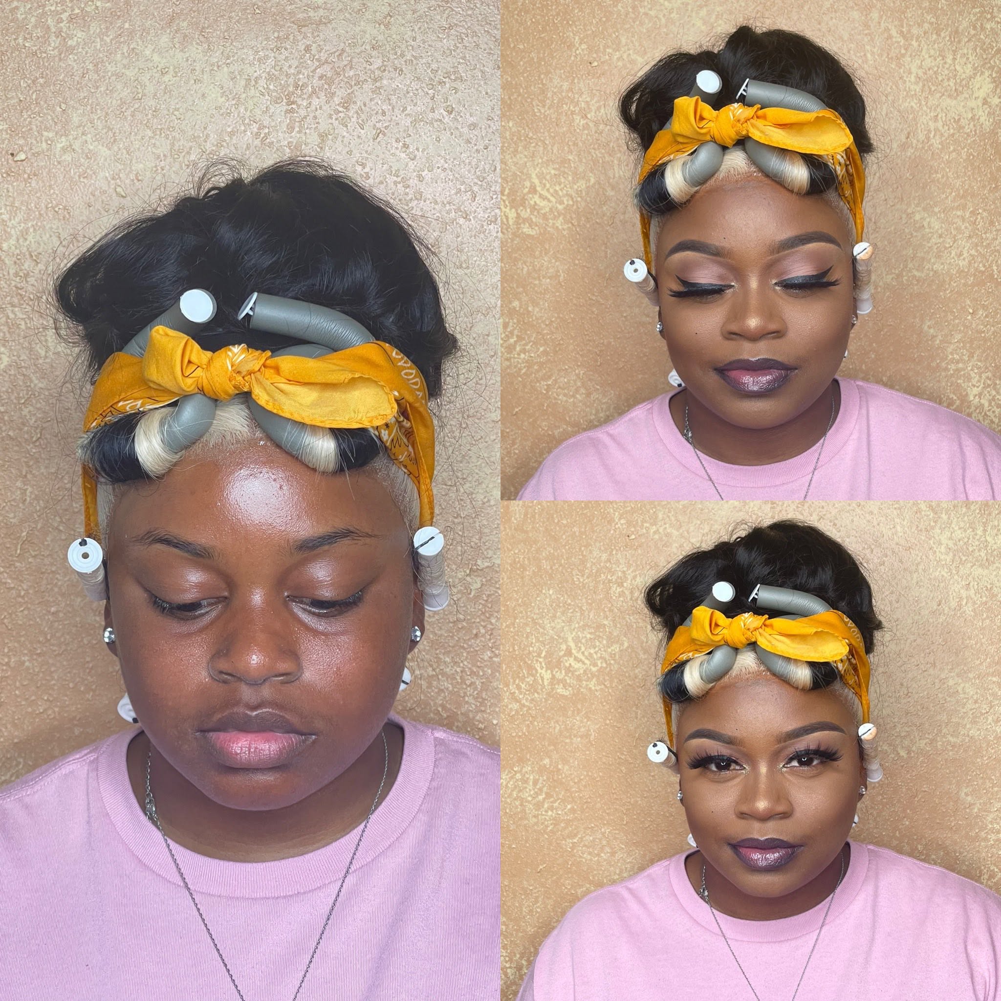 Before and after glam transformation 2